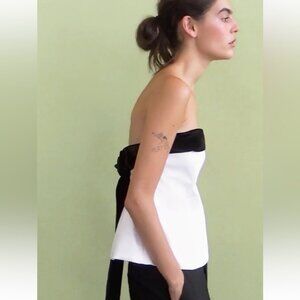 ZARA STRAPLESS BOW TOP